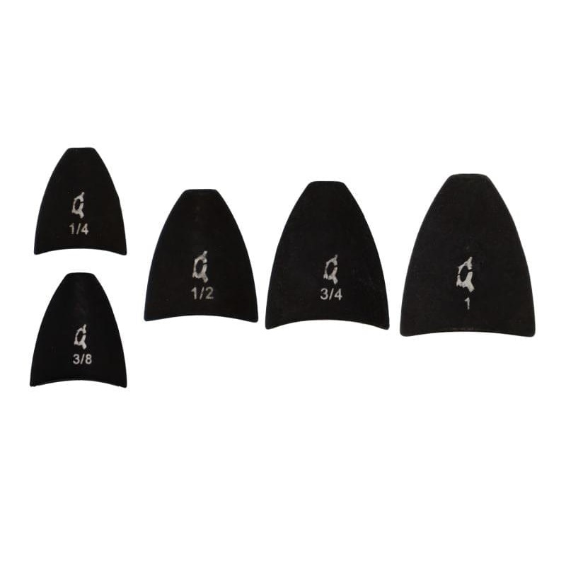X Zone Tungsten Arrowhead Worm Weight Black