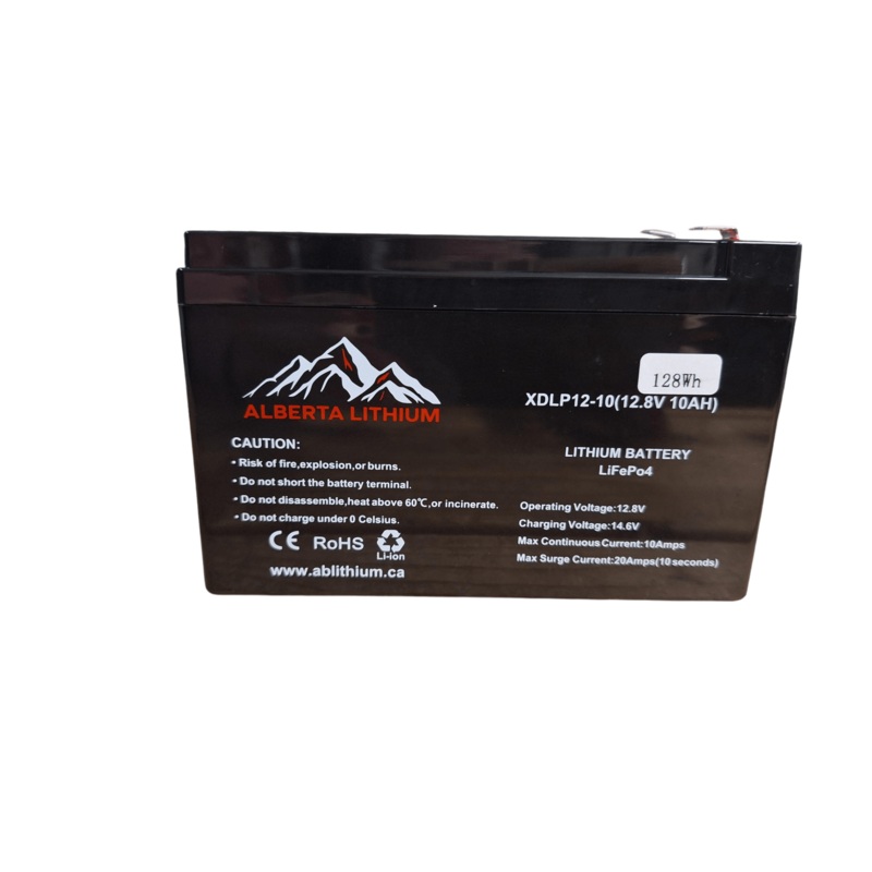 Alberta Lithium 12.8V 10Ah Lithium Battery