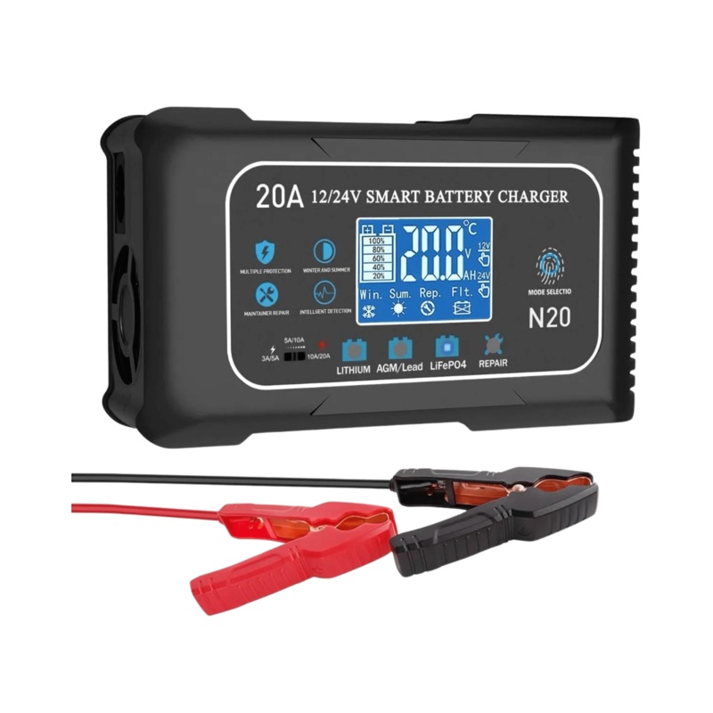 Alberta Lithium 12/24 Volt 20 Amp LiFePO4 Smart Charger