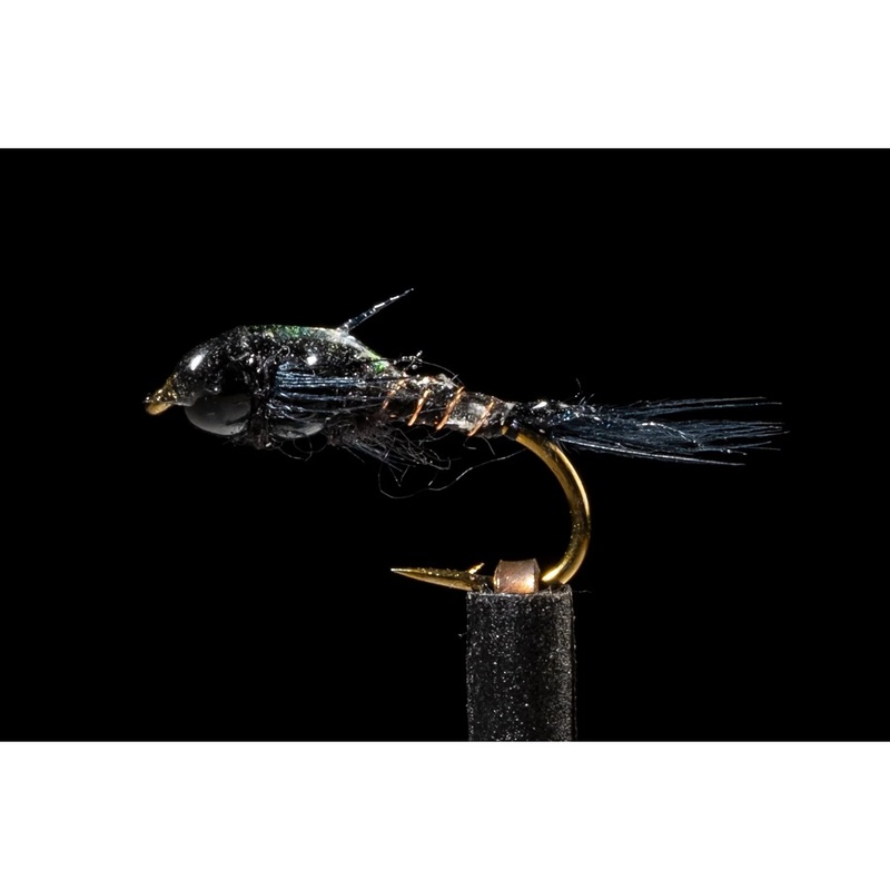 Two Bead Hooker - Black Freshwater Fly