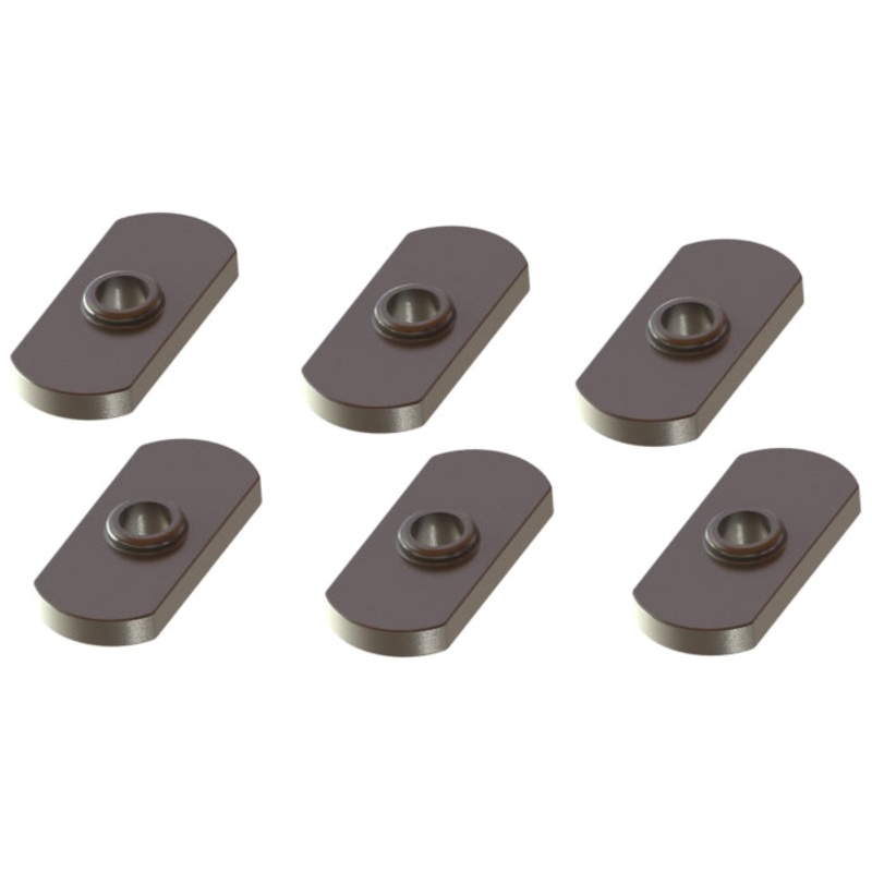YakAttack Track Nut - 1/2" Wide w/ 1/4-20 Threads (6 Pack)