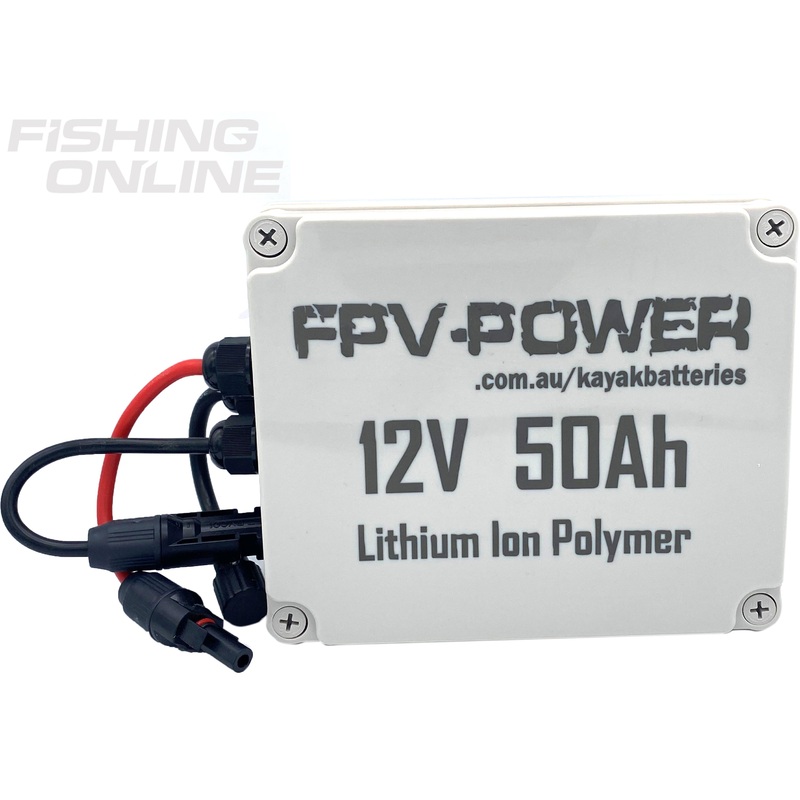 FPV-Power 50Ah V3 Kayak Lithium Battery and Charger Combo