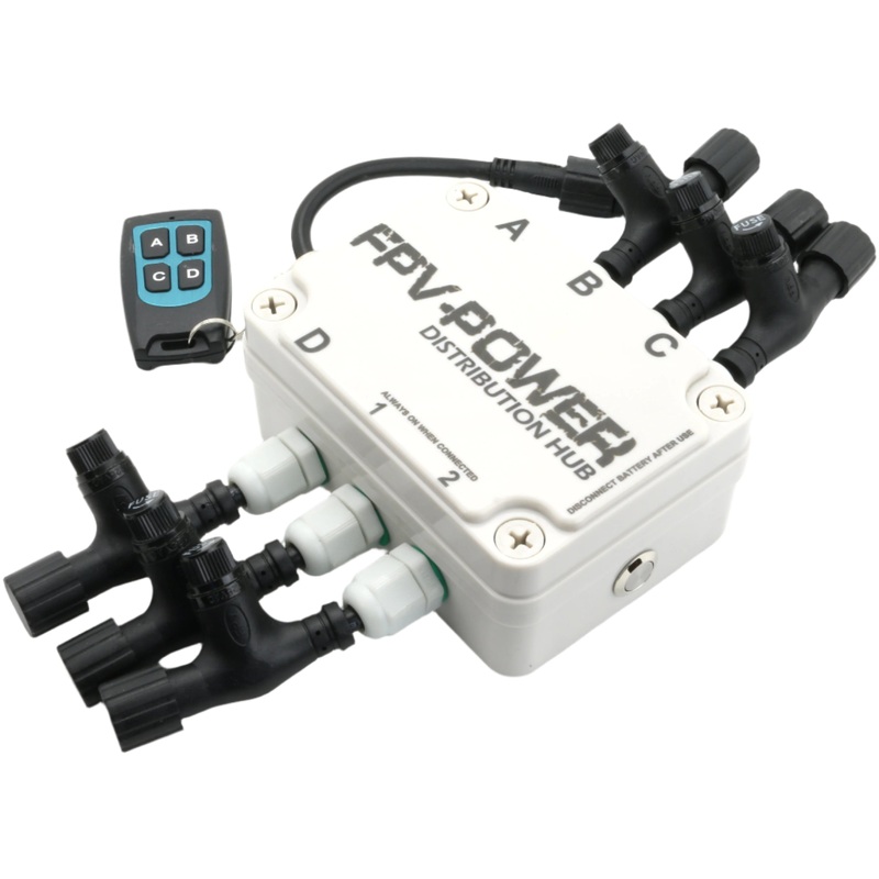 FPV-Power Distribution Hub - 6 Station Plug & Play Kit