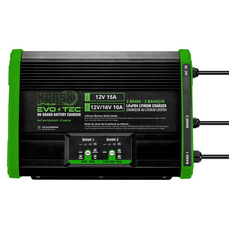 Norsk Lithium EVO-TEC 2 Bank Onboard Chargers