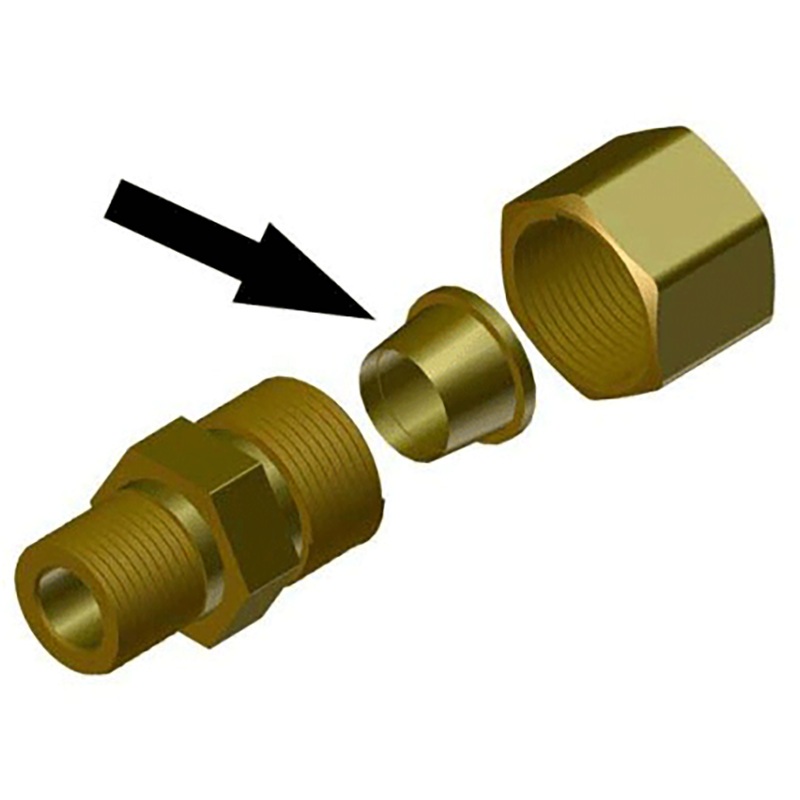 Power-Pole 5/16" Compression Fitting Parts