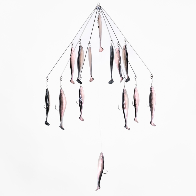 9er's Lures 6 Arm Tube or Shad Umbrella Rig