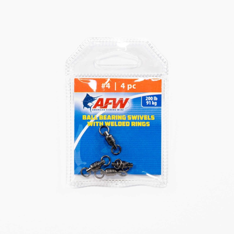 American Fishing Wire Ball Bearing Swivels with Welded Rings