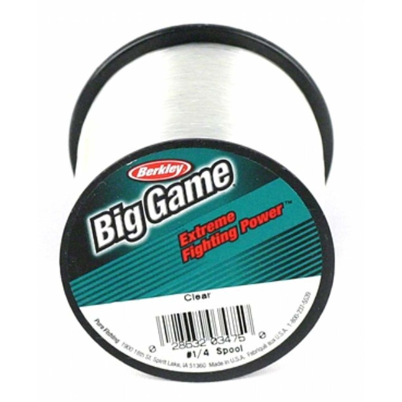 Berkley Big Game UltraClear Monofilament 1/4 lb Spool