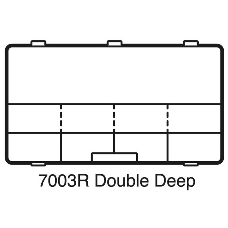 Flambeau Outdoors Tuff Tainer Double Deep 3-Partitions/3 Zerust Dividers