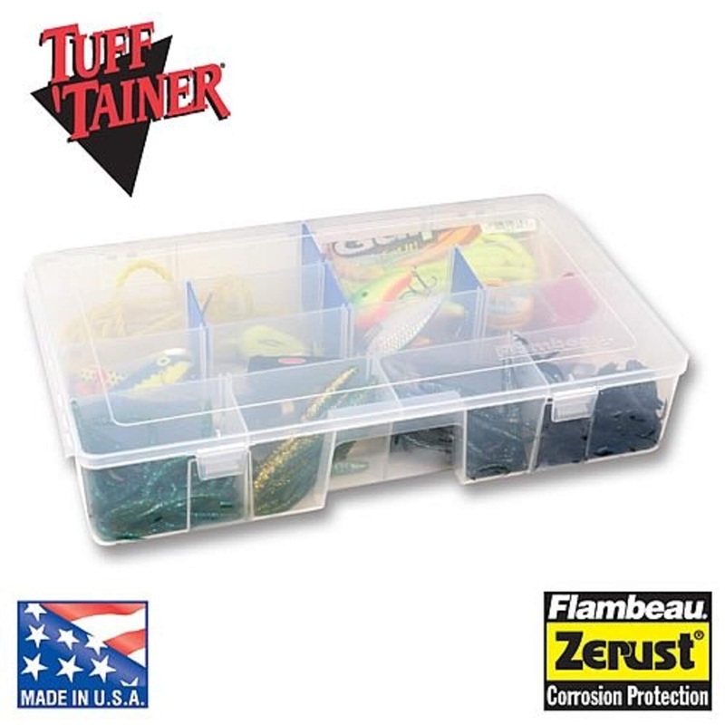 Flambeau Outdoors Tuff Tainer Double Deep 4-Partitions/9 Zerust Dividers
