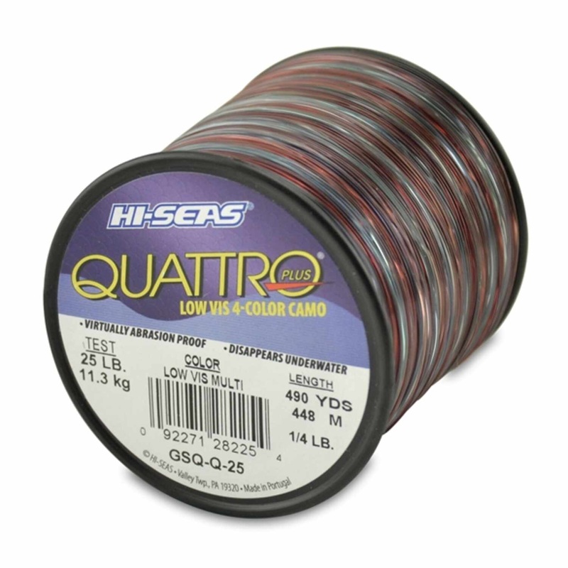 Hi-Seas Quattro Monofilament 1/4 lb Spool
