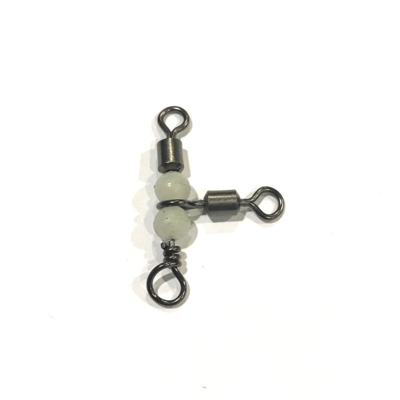 Tsunami Rolling T Swivel With Glow Beads