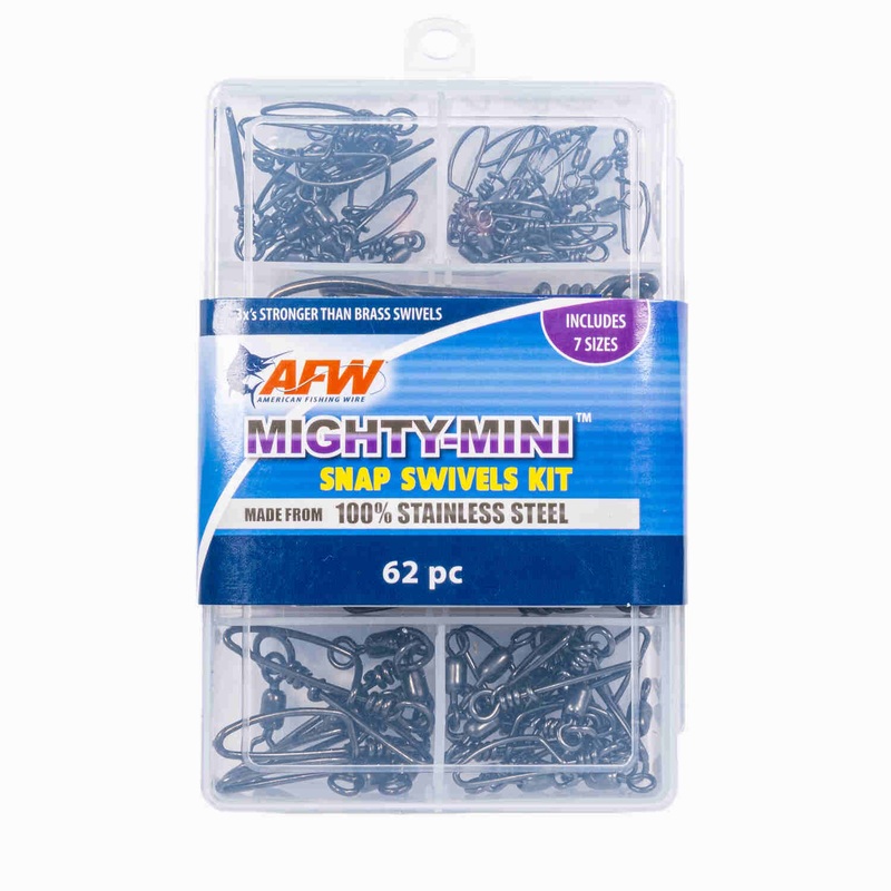 American Fishing Wire Mighty Mini Snap Swivels Kit