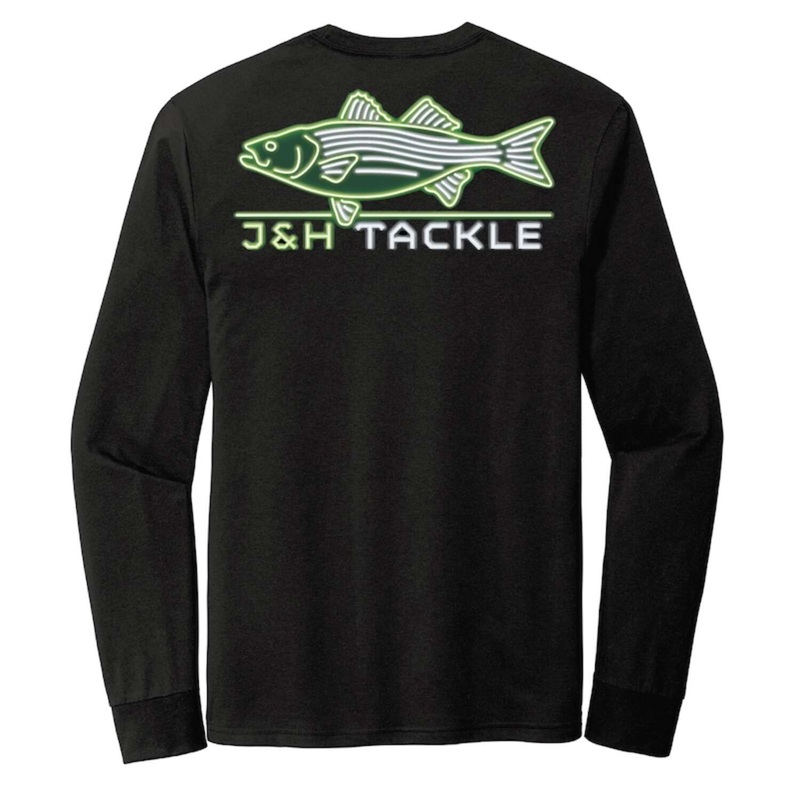 Neon Striped Bass Long Sleeve T-Shirt