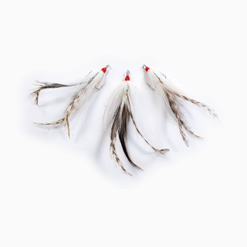 Striper Gear Buck Tail Treble Teasers w/ Feather