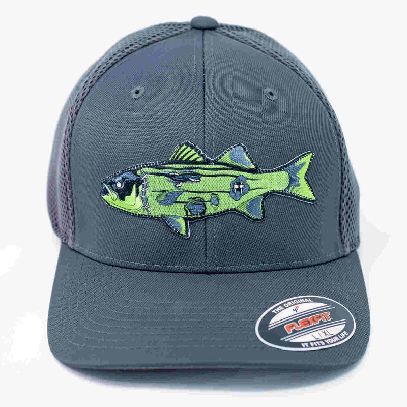 Zombie Striped Bass Flexfit Hat