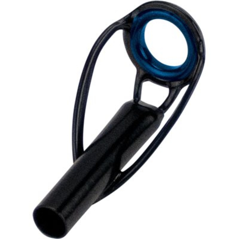 "P" Tip Tops - Black w/Blue Zirc. Ring
