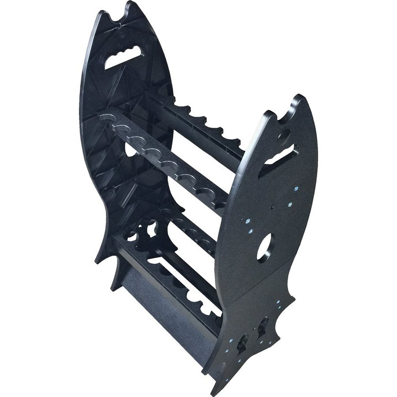 Fish shape plastic rod rack