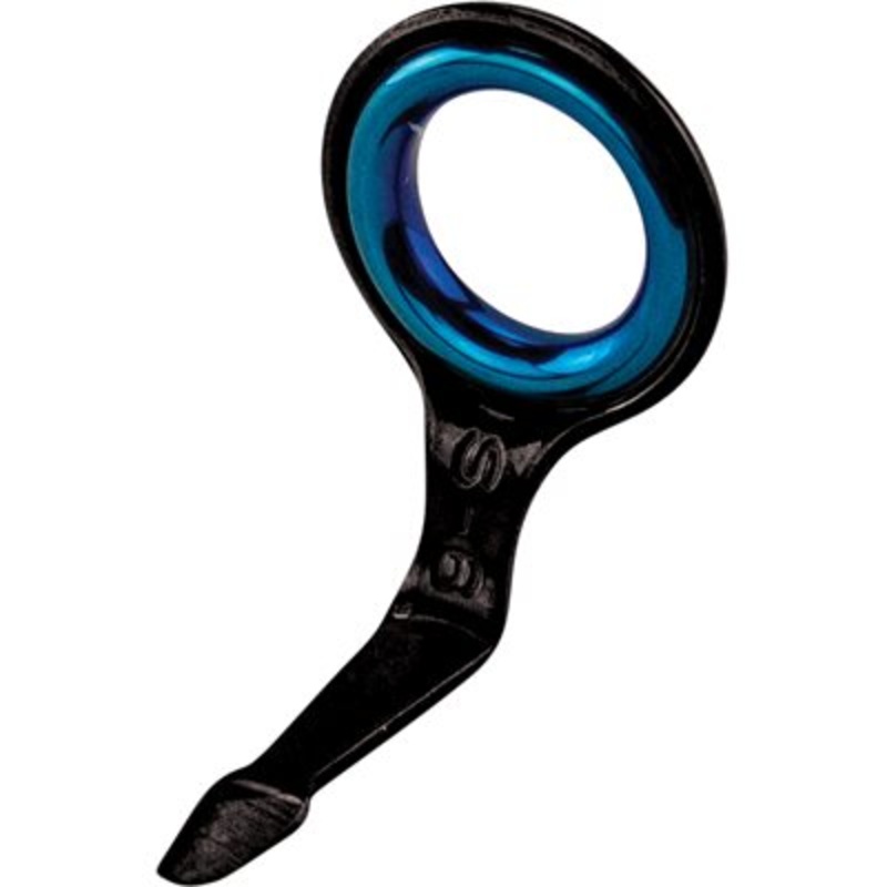 Single Foot "F" Guides - Black w/Blue Zirc. Ring