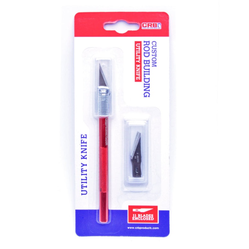 CRB Precision Utility Knife with 10 replacement blades, Red