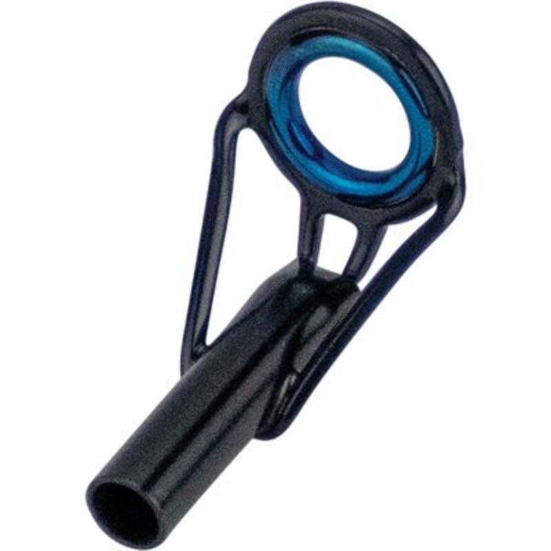 BPUT "P" Tip Tops - Black w/Blue Zirc. Ring