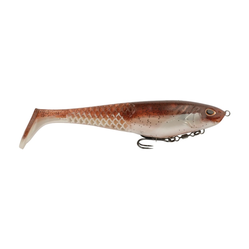 BERKLEY POWERBAIT CULLSHAD GREEN PUMPKIN PEARL WHITE 6"
