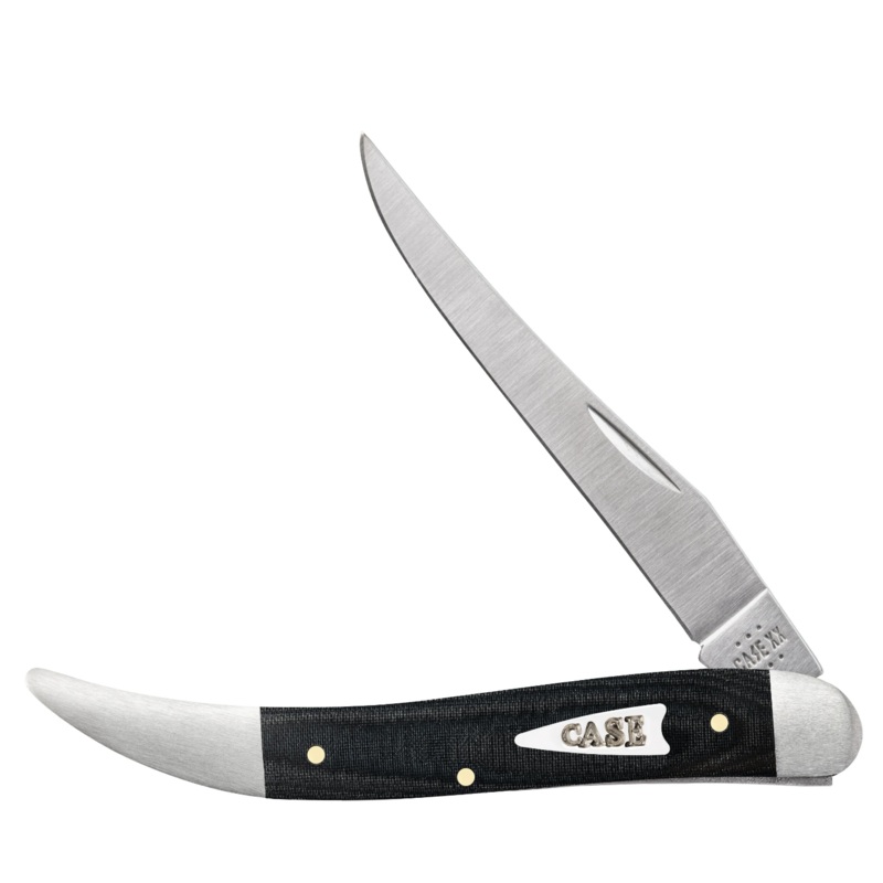 CASE TEXAS TOOTHPICK MEDIUM 1 BLADE 4 1/4" BLACK MICARTA