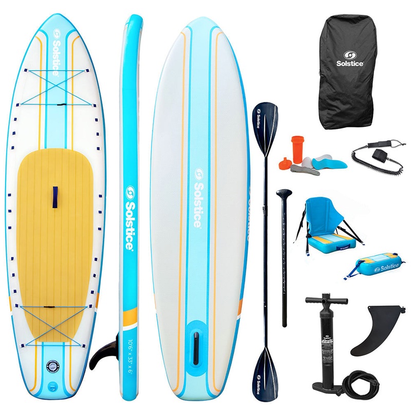 SOLSTICE RAMBLER 10'6" RAMBLER INFLATABLE STAND-UP PADDLEBOARD/KAYAK 2-IN-1 ORANGE 10'6" (KIT)