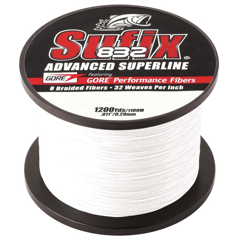 SUFIX 832 ADVANCED SUPERLINE BRAID - 20LB - GHOST - 1200 YDS