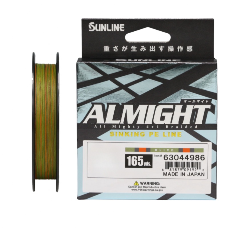 SUNLINE ALMIGHT 11LB OLIVE CAMO 165YD
