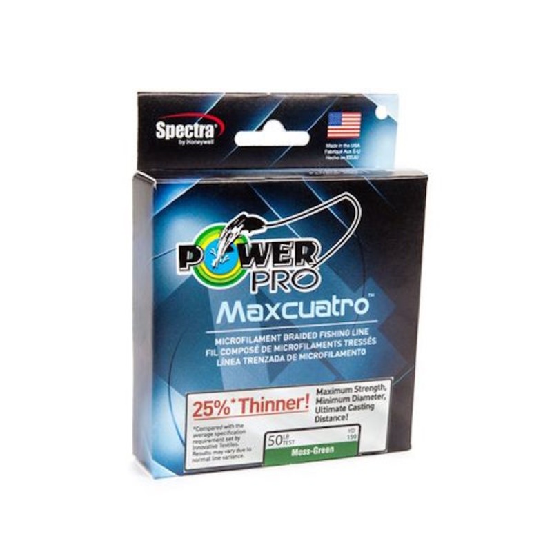POWERPRO MAXCUATRO MOSS GREEN 20# 150YDS
