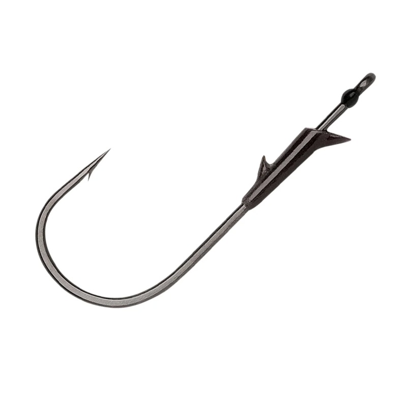 VMC FLIPPIN' HOOK BLACK NICKEL #4/0 5PK