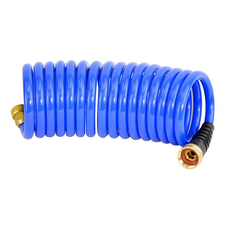 HOSECOIL 15 BLUE SELF COILING HOSE W FLEX RELIEF