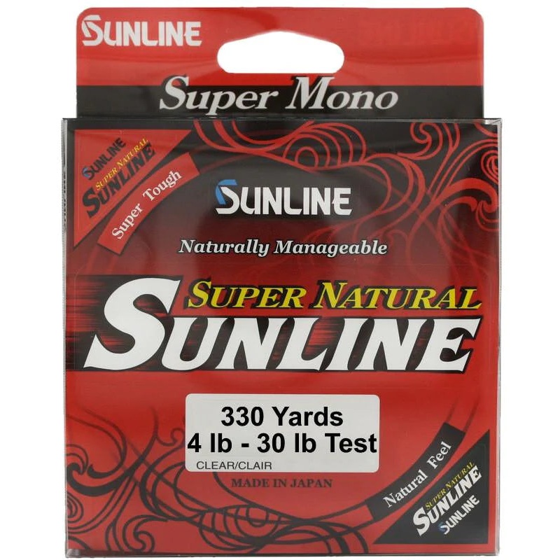 SUNLINE SUPER NATURAL NATURAL CLEAR 6 LB 330YD