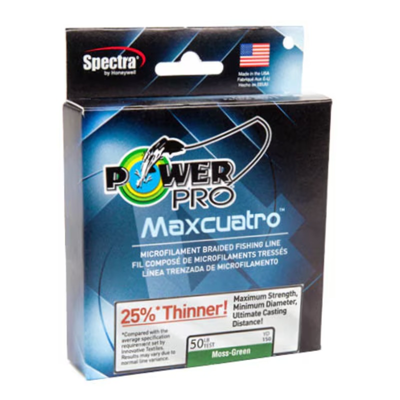 POWERPRO MAXCUATRO MOSS GREEN 80# 1500YDS