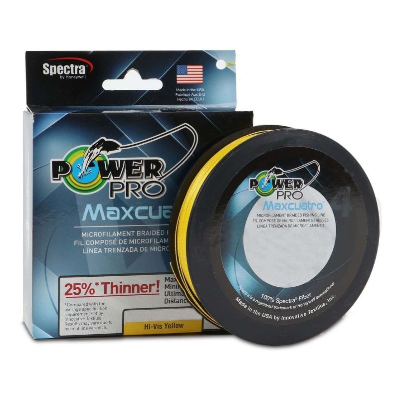 POWERPRO MAXCUATRO YELLOW 100# 3000YDS BULK