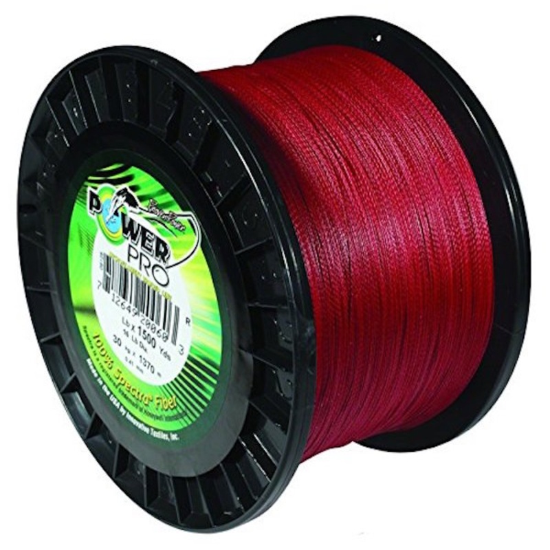 POWERPRO SPECTRA FIBER VERMILLION RED 10# 1500YDS
