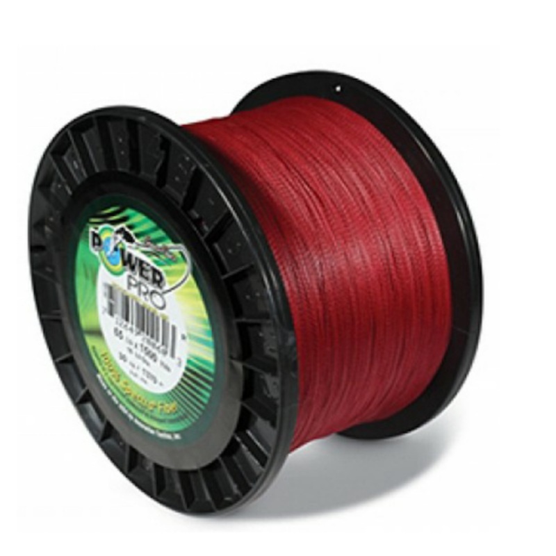 POWERPRO SPECTRA FIBER VERMILLION RED 150# 1500YDS