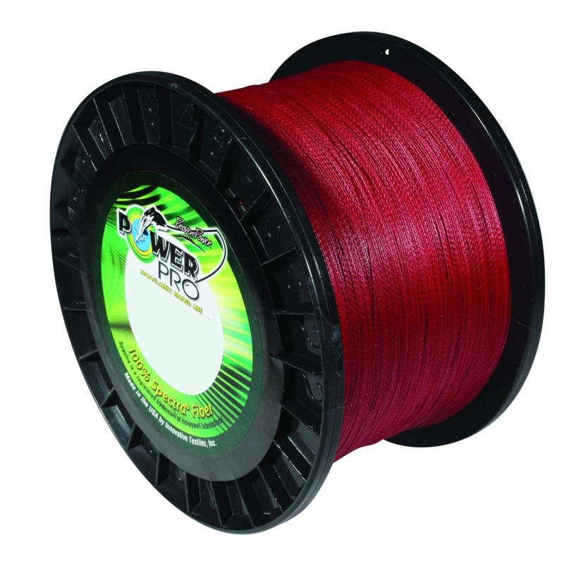 POWERPRO SPECTRA FIBER VERMILLION RED 50# 1500YD