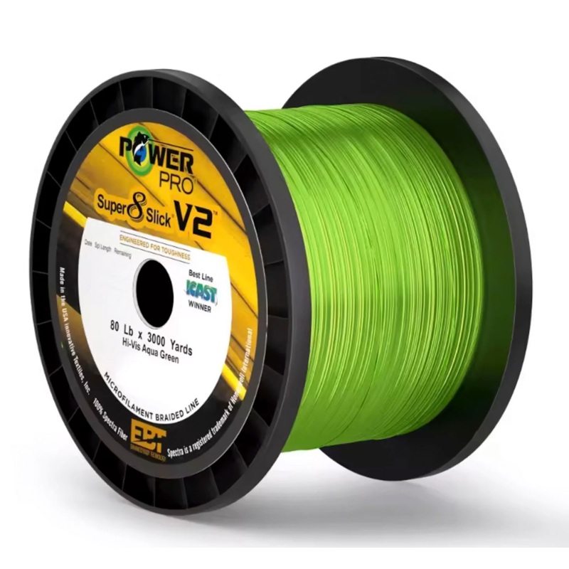 POWERPRO SUPER 8 SLICK V2 AQUA GREEN 40# 1500YDS