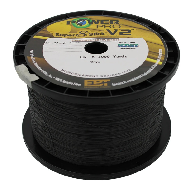POWERPRO SUPER 8 SLICK V2 ONYX 50# 1500YDS