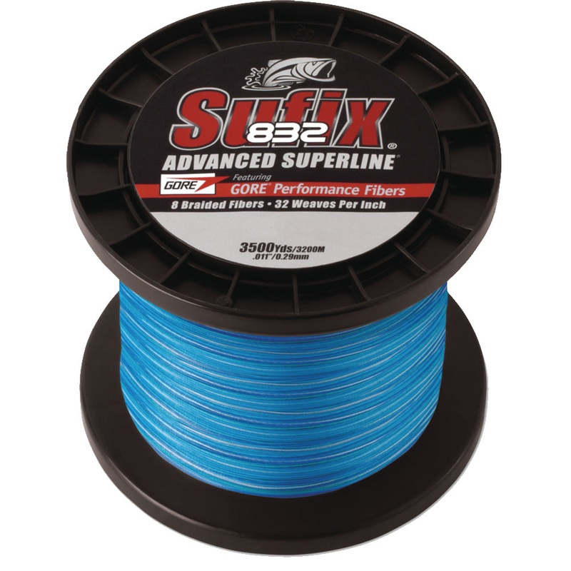 SUFIX 832 ADVANCED SUPERLINE BRAID COASTAL CAMO 50LB 3500YDS BULK