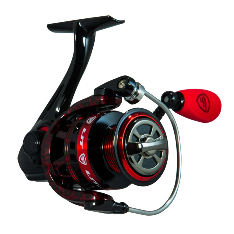 FAVORITE LIT RED/BLACK SPINNING REEL