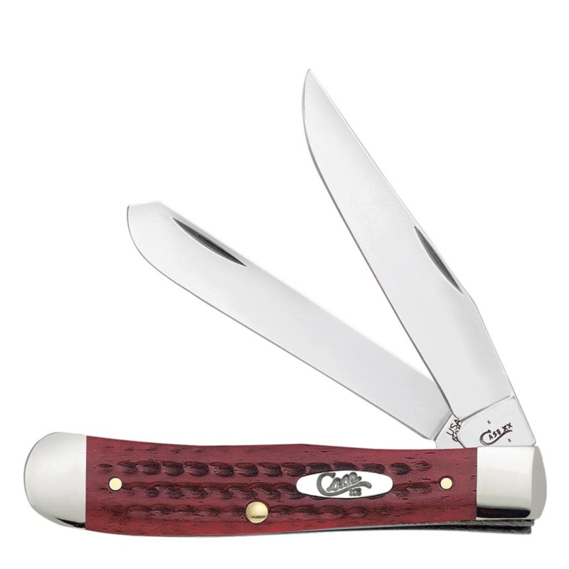 CASE TRAPPER 2 BLADE 4 1/8" RED BONE