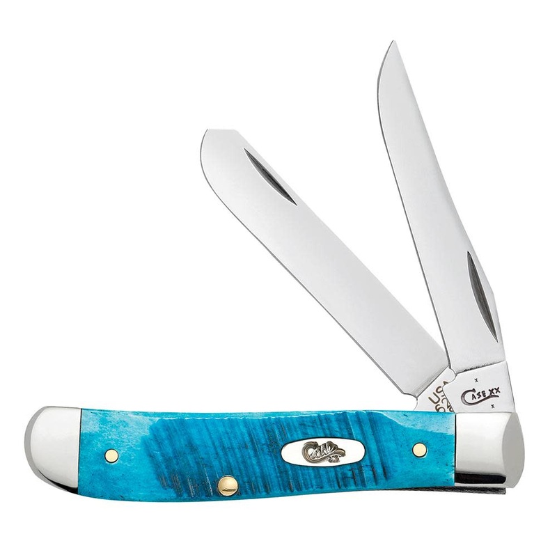 CASE TRAPPER MINI 2 BLADE 3.5" CARIBBEAN BLUE