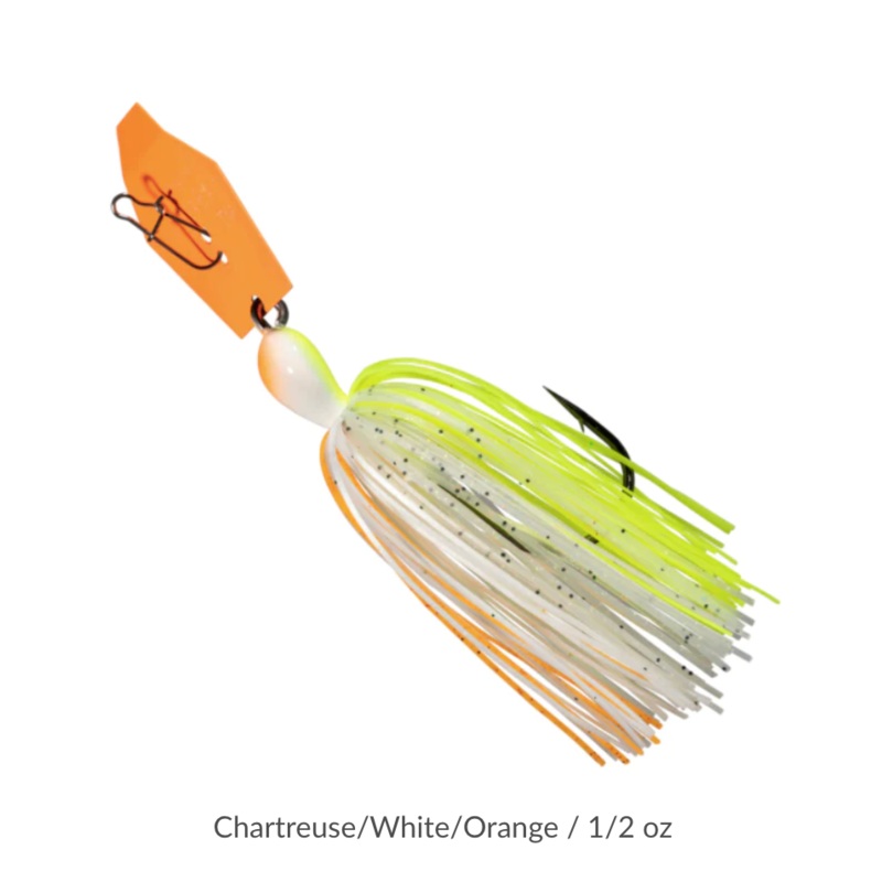 Z-MAN BIG BLADE CHATTERBAIT 1/2 OZ CHARTREUSE/WHITE/ORANGE