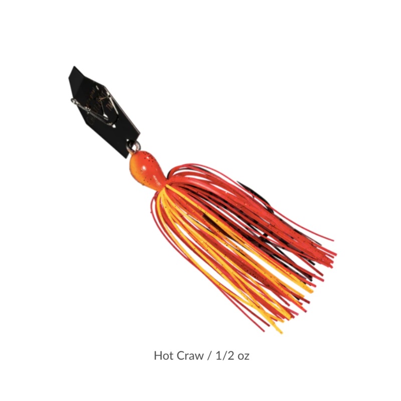 Z-MAN BIG BLADE CHATTERBAIT 1/2 OZ HOT CRAW