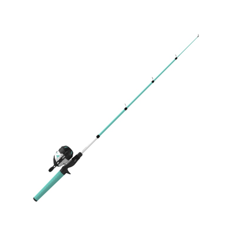 ZEBCO ROAM 3 SPINCAST SEAFOAM TELESCOPIC COMBO 1PC MH 6'