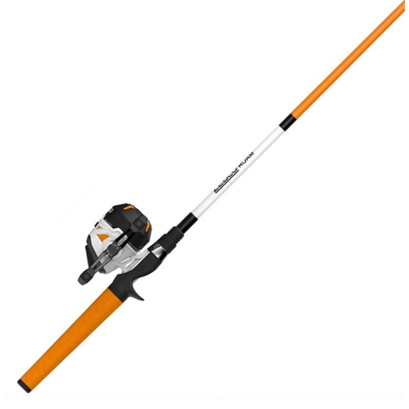 ZEBCO ROAM SPINCAST COMBO ORANGE 2PC M 6'