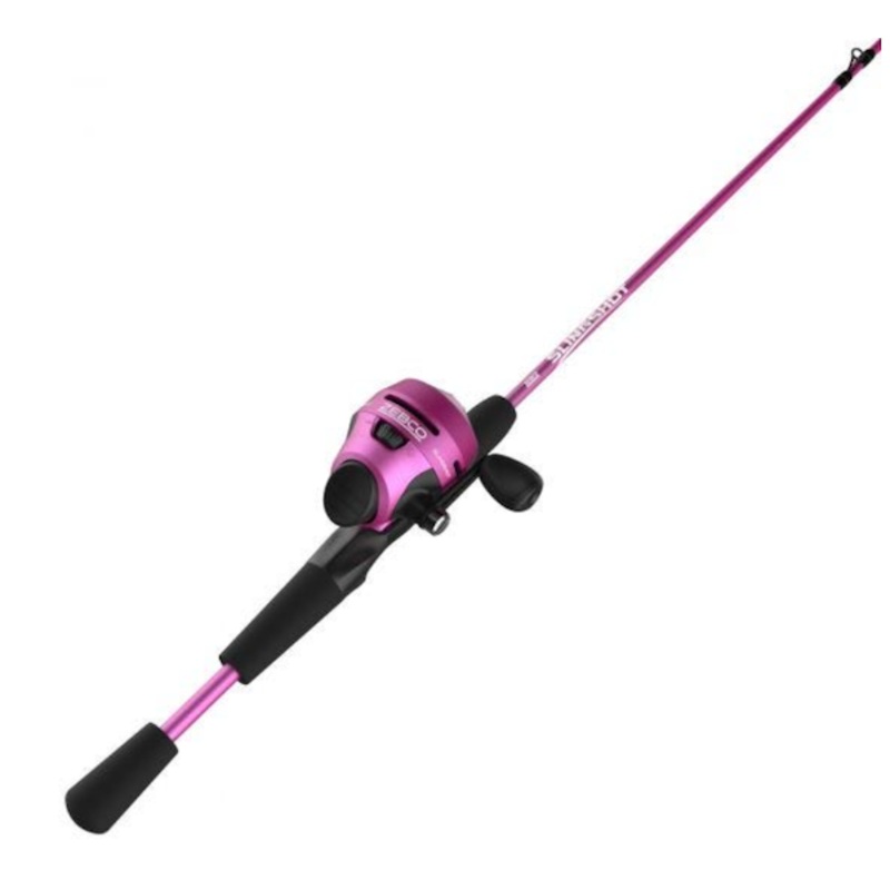 ZEBCO SLINGSHOT SPINCAST COMBO PURPLE 2PC  5'6"